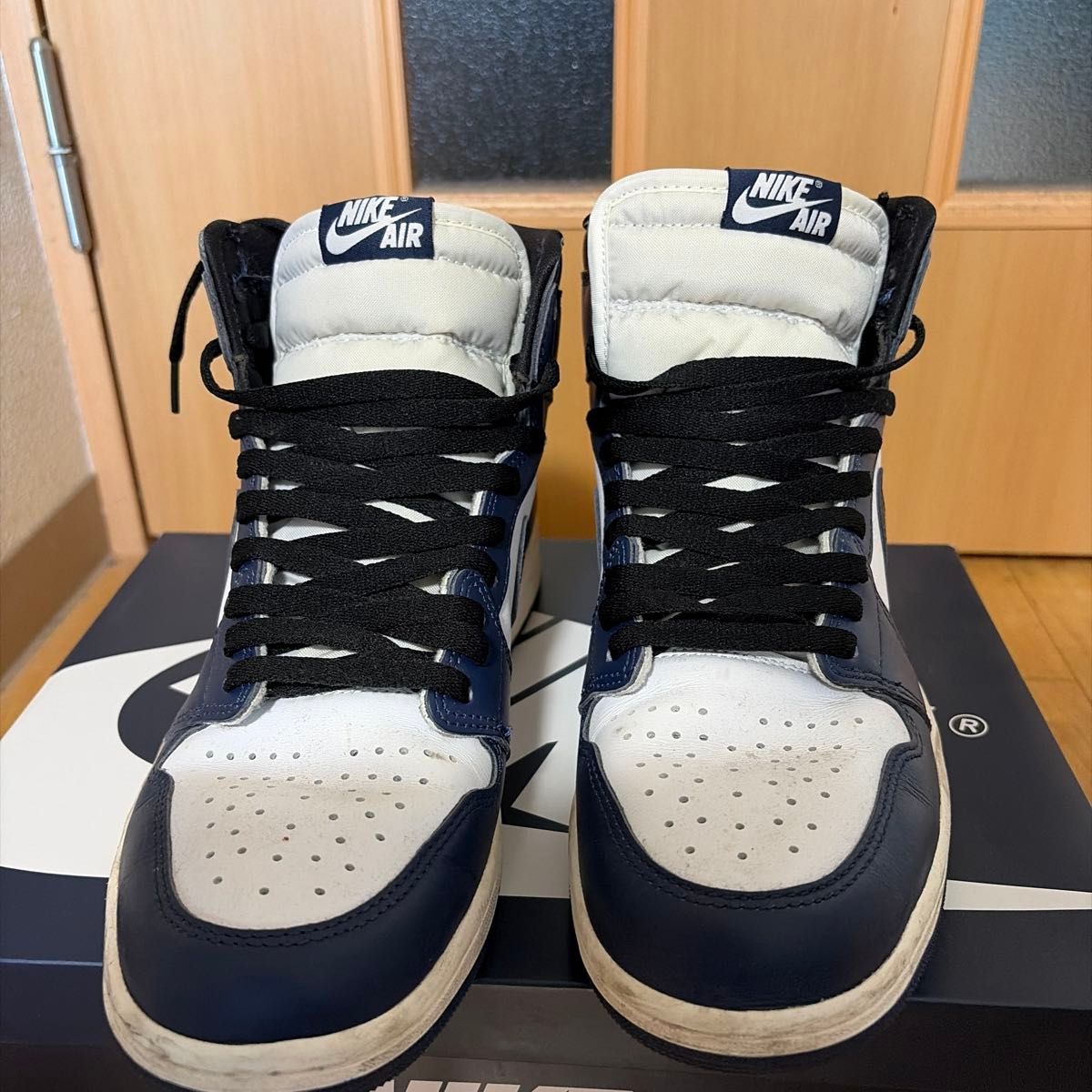 耐克 AIR JORDAN 1 复刻高帮 OG 深夜海军蓝