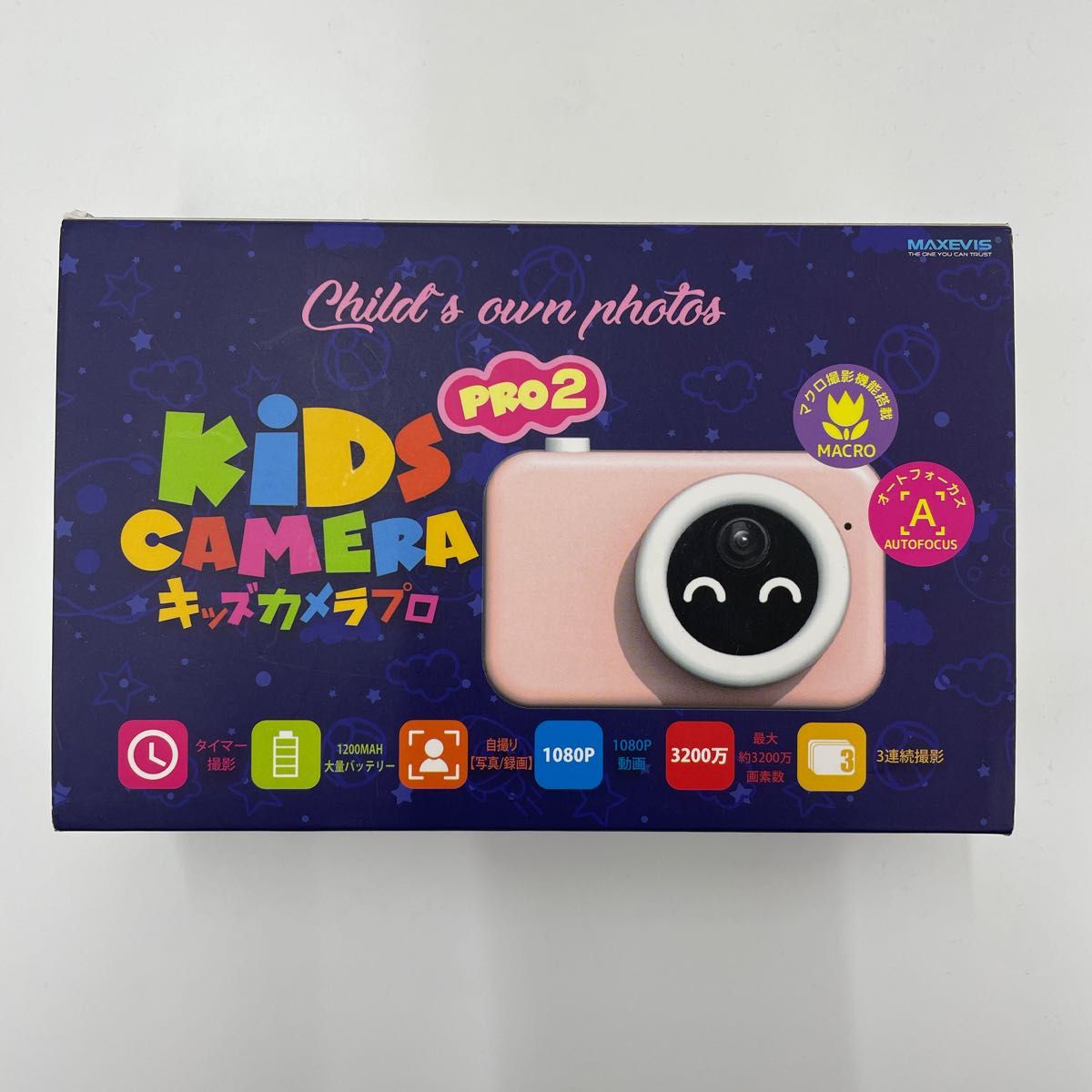 KIDS CAMERA PRO2 儿童相机 MAXEVIS 儿童相机粉色 儿童相机 玩具相机