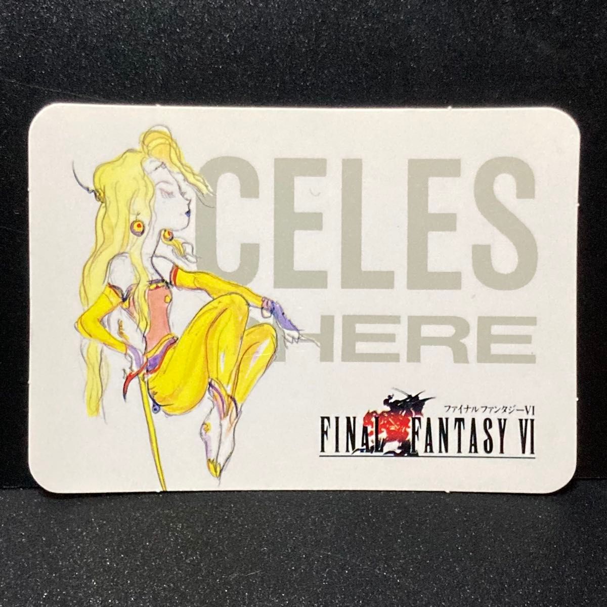 Final Fantasy VI FF6 Celes Rare Card Hard to Obtain Trading Card Carddas Trading Card Retro Period