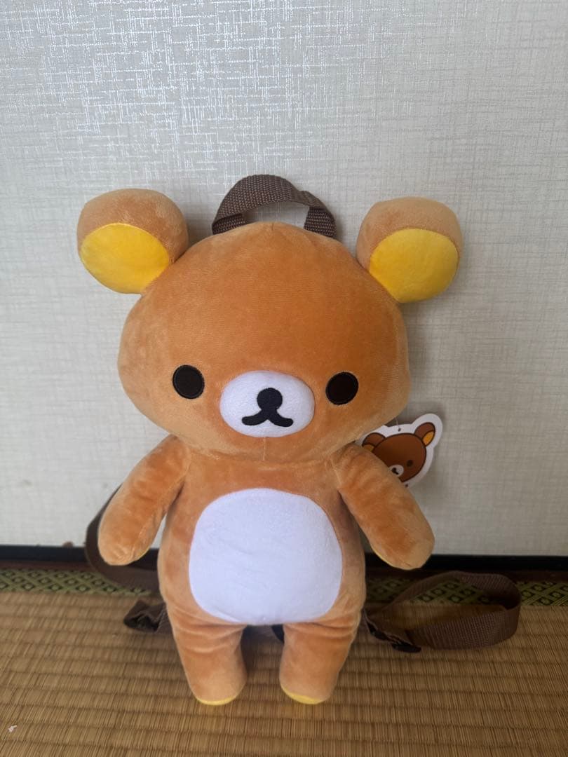 轻松熊毛绒玩偶双肩背包