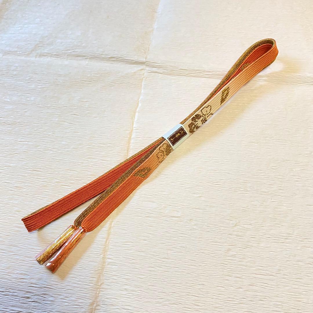 带束平组正绢珊瑚色金线未使用品
