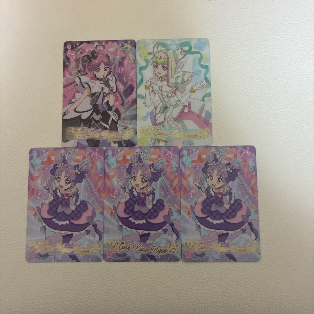 一套五张光之美少女收藏卡