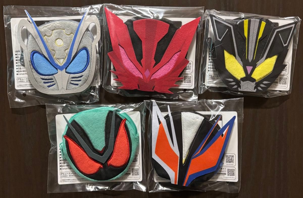Kamen Rider Mice & Zetz Face Pouch All five species set Maoolid Nox