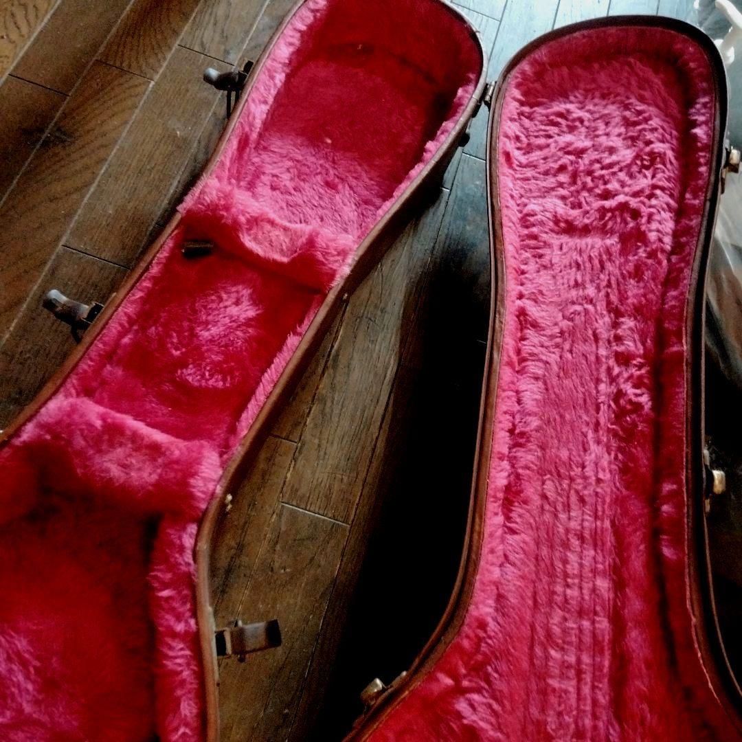 〇 Gibson USA 吉他硬壳盒 粉色内衬 复古