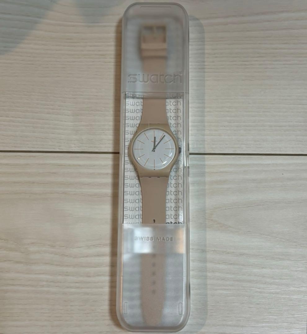 SWATCH BEIGESOUNDS SUOT102 米色 手表 带盒