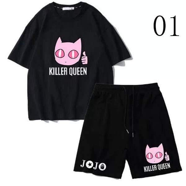 ジョジョの奇妙な冒険 T シャツ 承太郎 アニメグッズ 半ズボン スウェットパンツ 吉良吉影 セット