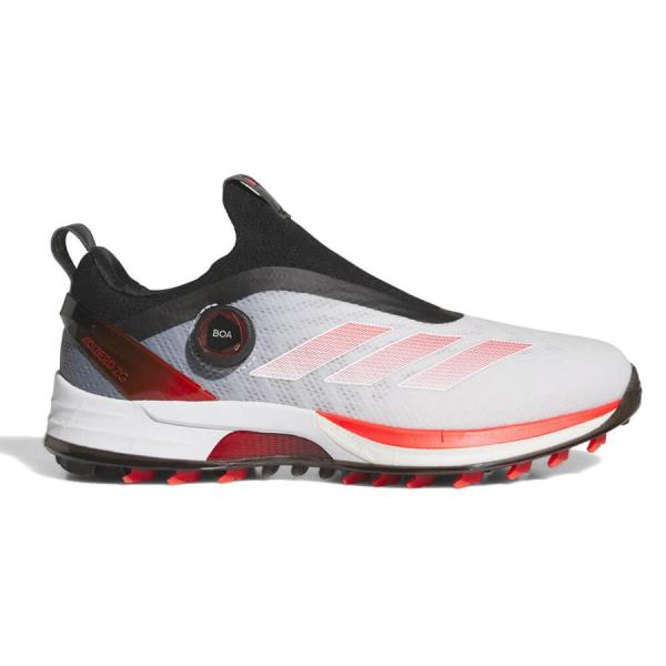 免运费 2025 阿迪达斯 男士 ADIZERO ZG 25 BOA 无钉高尔夫球鞋 NLK60 IH9896 F白/璀璨红/核心黑