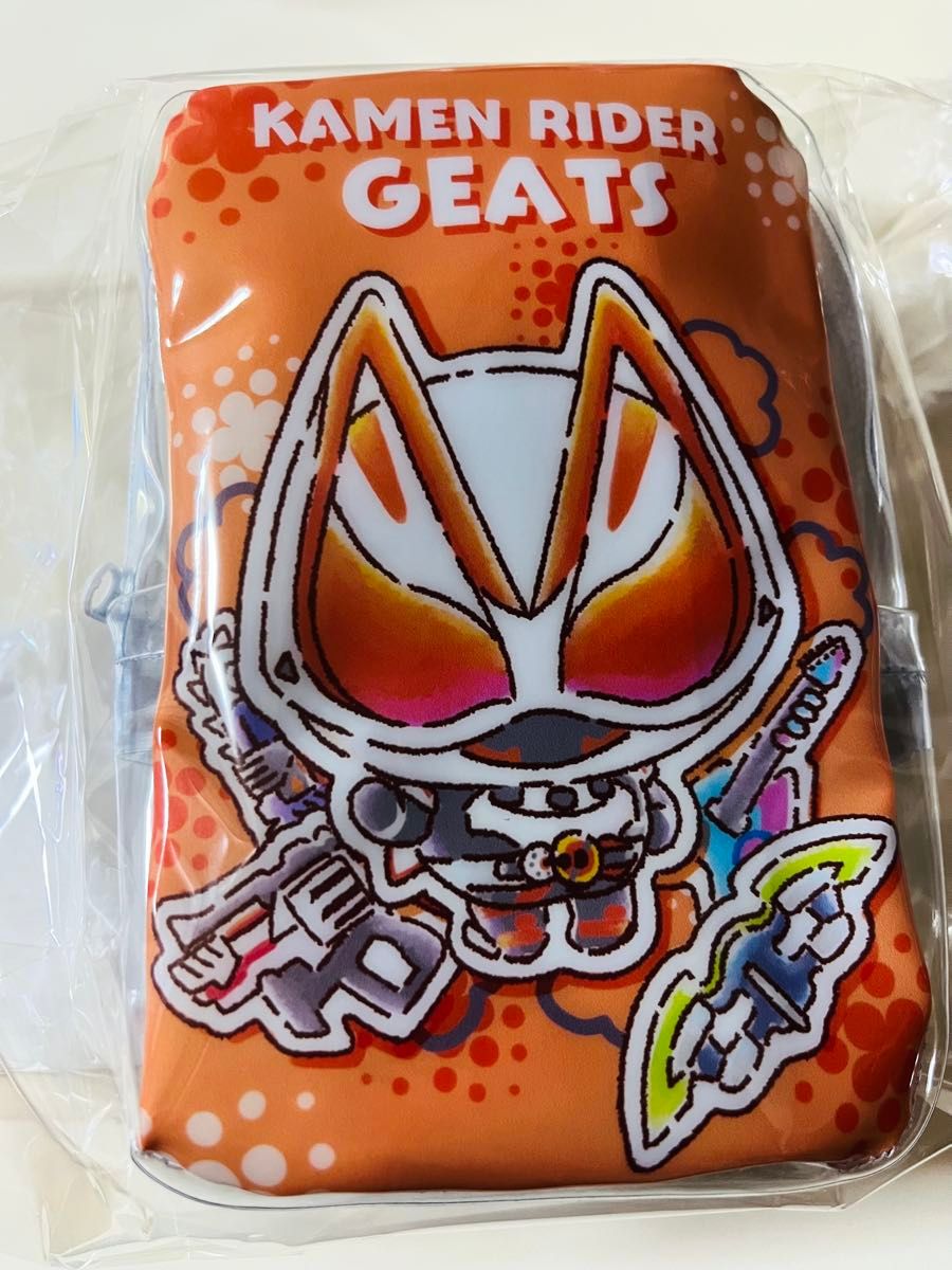 Brand New Unopened Pastel Transformation Plush Toy Kamen Rider Clear Pouch Geats