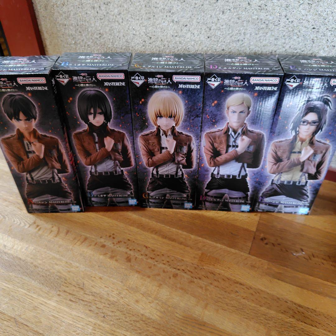 Ichiban Kuji Attack on Titan MASTERLISE Figure 5-Piece Set A-E