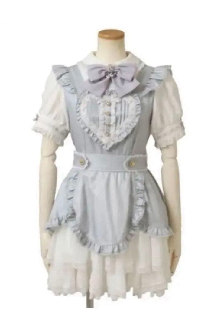LIZ LISA Liz Lisa Heart Apron Dress Blue