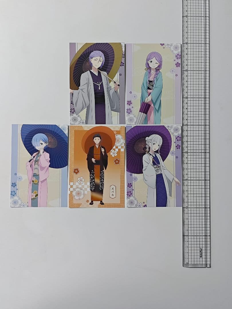 Re:从零开始的异世界生活 特典明信片5张套装 番伞和服款