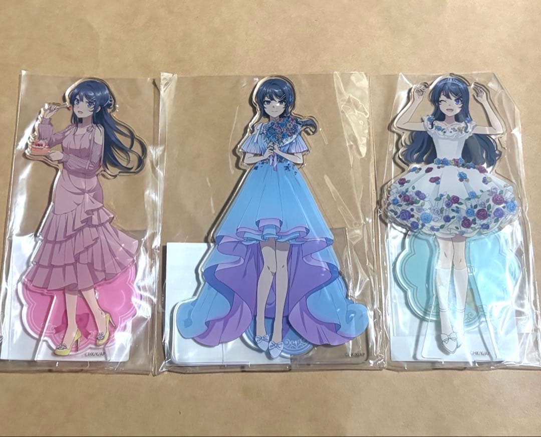 Seishun Buta Yarou Sakurajima Mai Kuji-biki-do BIRTHDAY Acrylic Stand Ao Puta