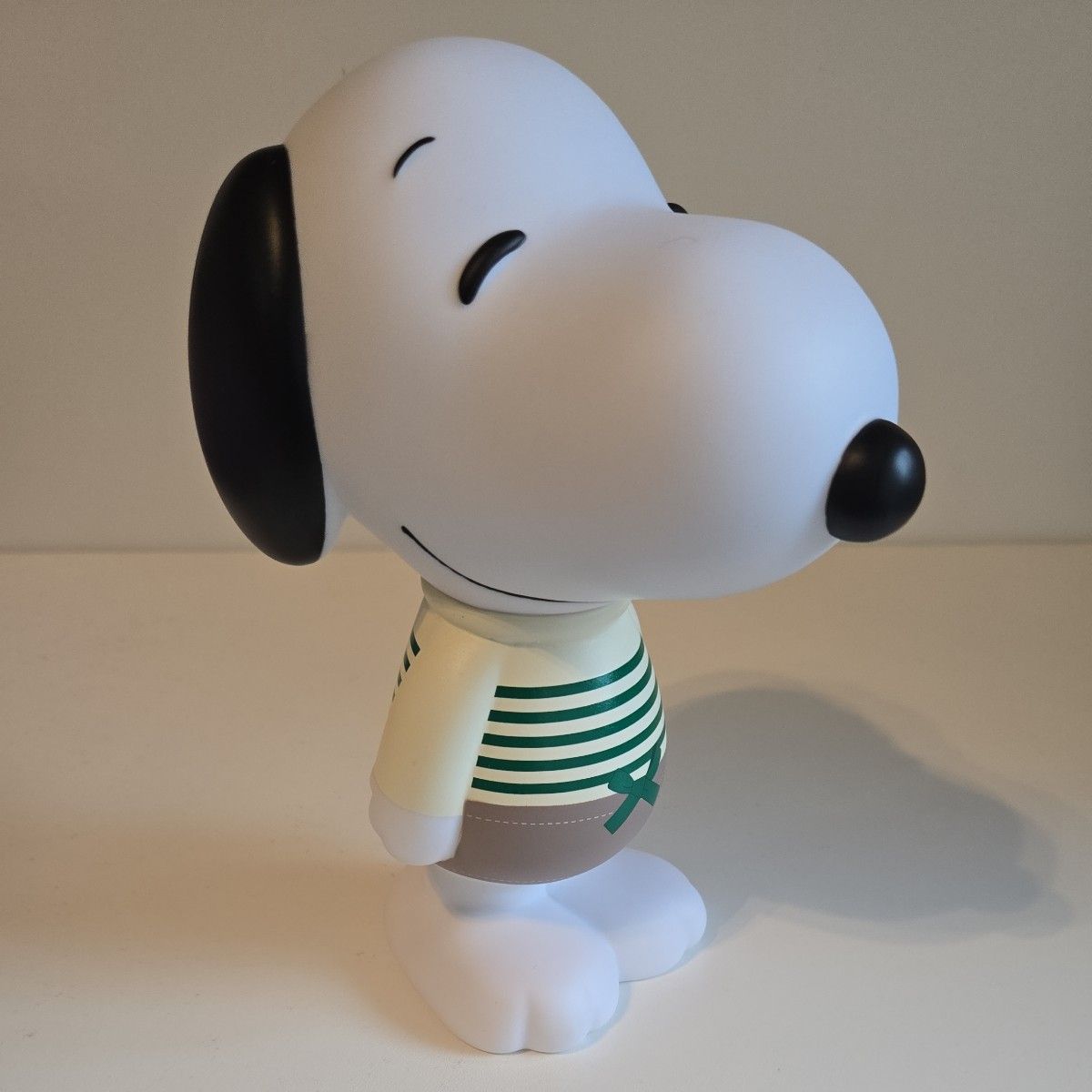 史努比 储蓄罐 存钱罐 侍者风格条纹围裙 PEANUTS 下午茶 带盒未使用
