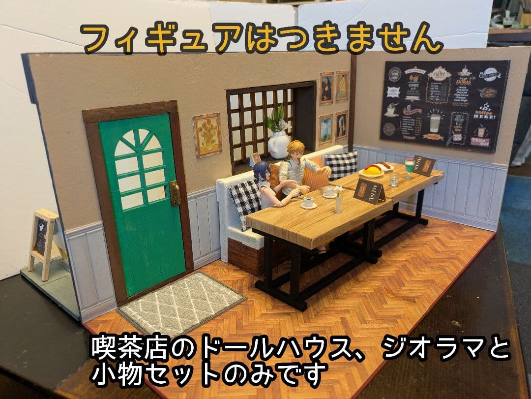 [Shipping Included] Diorama 1/12 Cafe with Bay Window Dollhouse 5