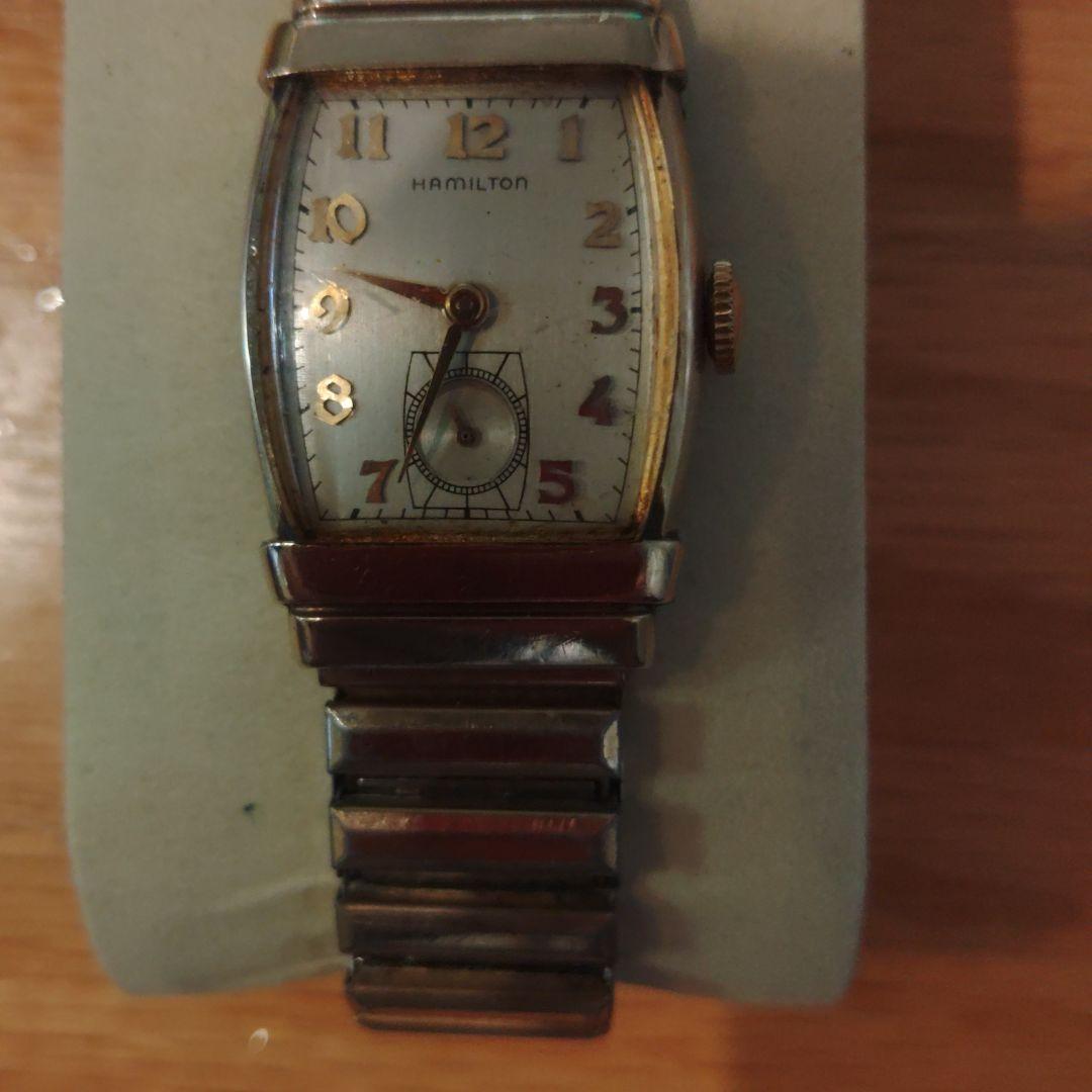 HAMILTON Hand-Wound Rectangular Wristwatch