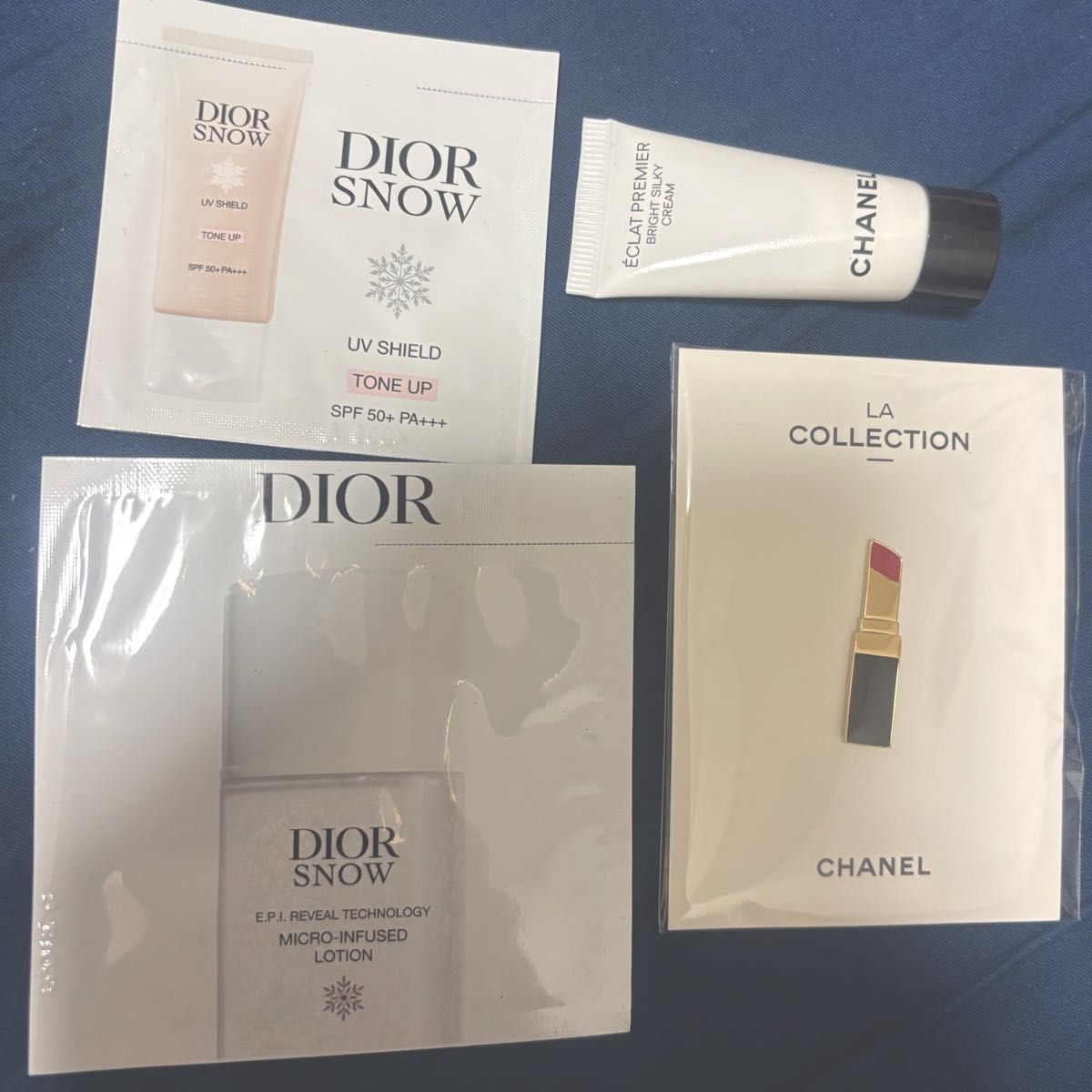 香奈儿 CHANEL 迪奥 Dior 新品赠品 别针与试用装套装