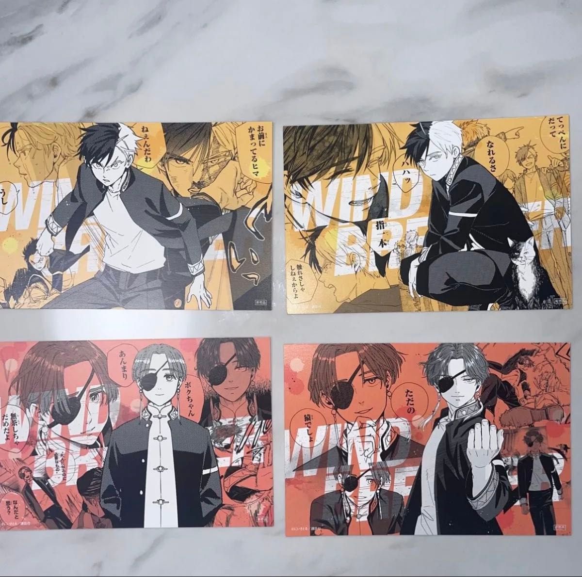 防风衣 特典 限定 插画卡 4张