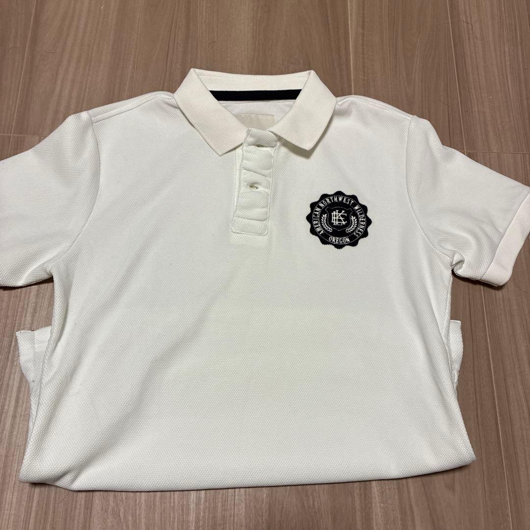 ELKEX ELKEX polo衫短袖白色L尺寸刺绣标志