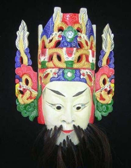 贵州 汉族 歌剧面具 中国 戏剧 室内装饰墙饰 100% 木质工艺 民族艺术 #101