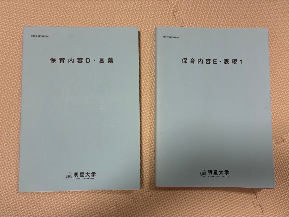 【明正大学】保育内容D·语言／保育内容E·表现1 两册套装
