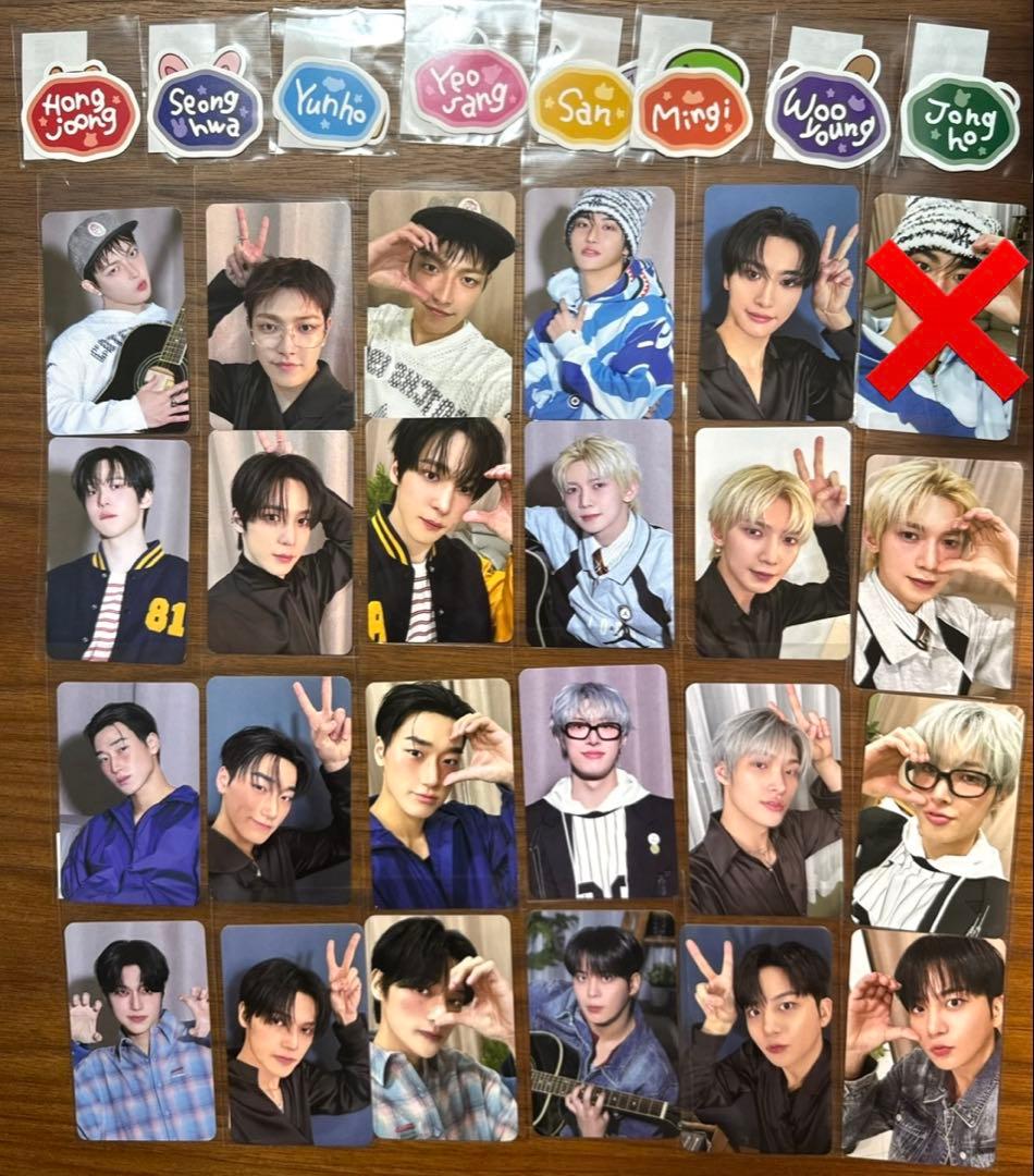 ATEEZ JPFC 23张标签8种半完整套装