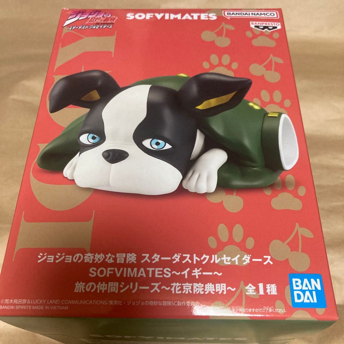 JoJo's Bizarre Adventure SOFVIMATES Iggy Traveling Companion Series Figure
