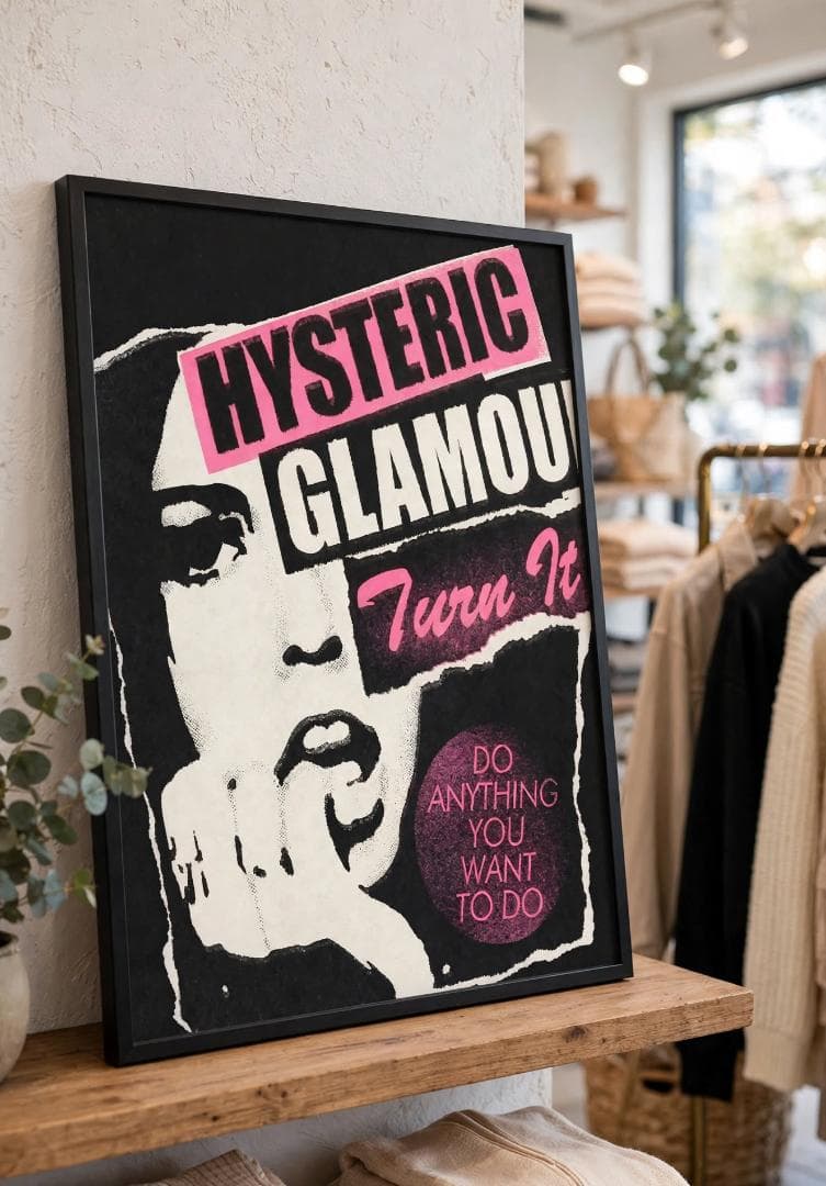 HYSTERIC GLAMOUR艺术海报额装品Turn It