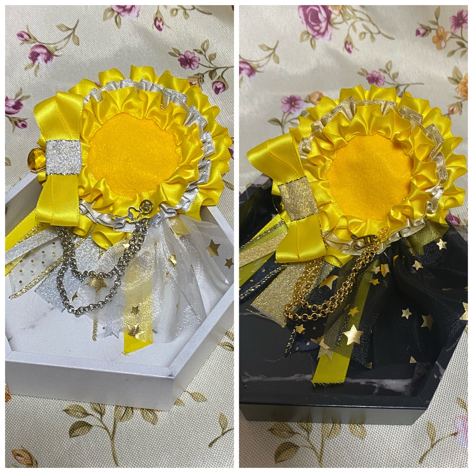 蒸汽风 玫瑰纹 徽章 黄色