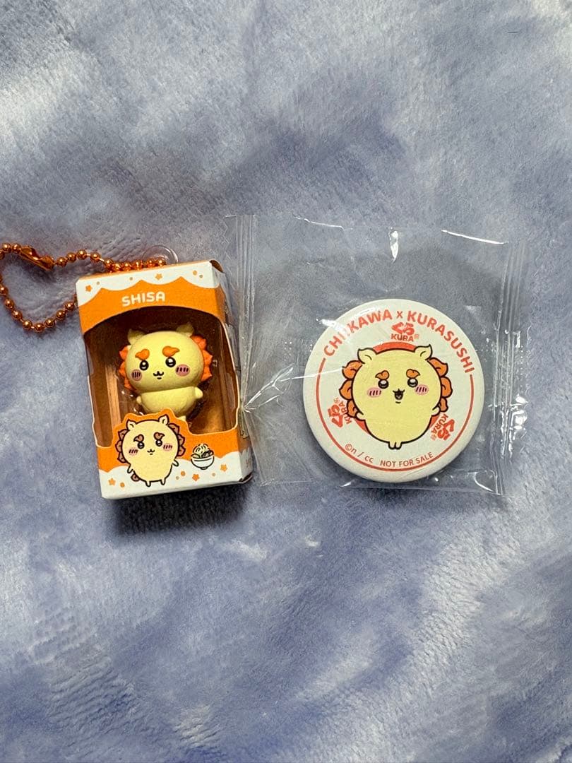 ちいかわ シーサー フィギュア 缶バッジ 2点セット