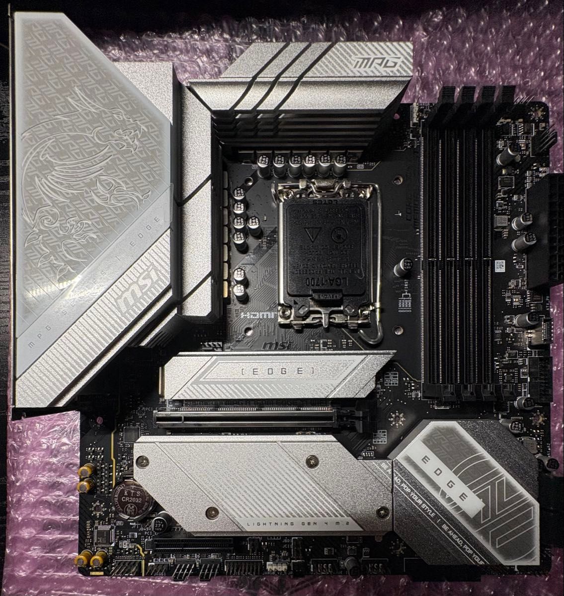 MSI MPG B760M EDGE TI WIFI 已确认可正常运行,含包装与天线,已更新BIOS