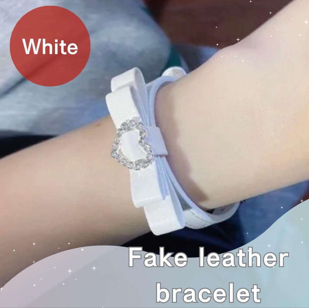 【未使用新品】fack激光手镯白色哥斯洛里地雷系洛丽塔
