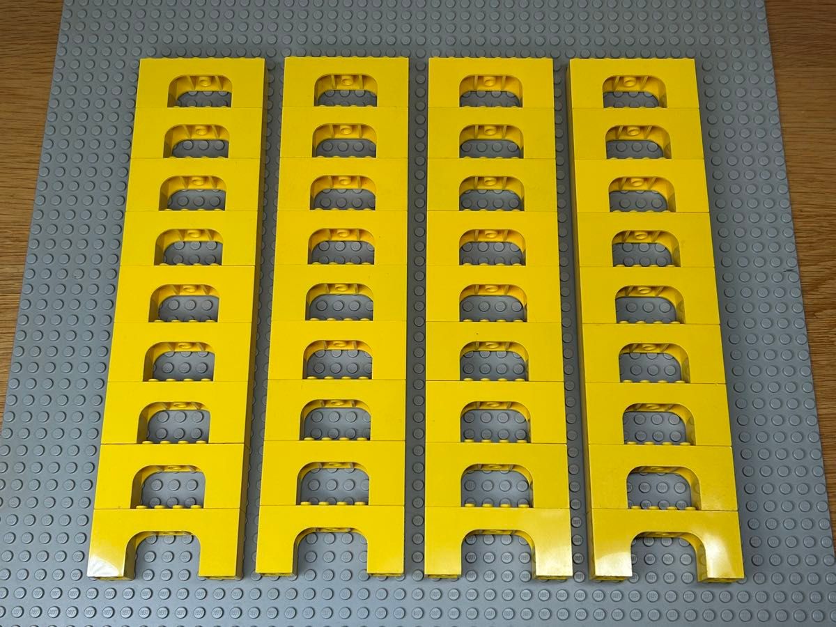 LEGO乐高黄色桶基本零件36个大量组合桥梁架桥的底座壁