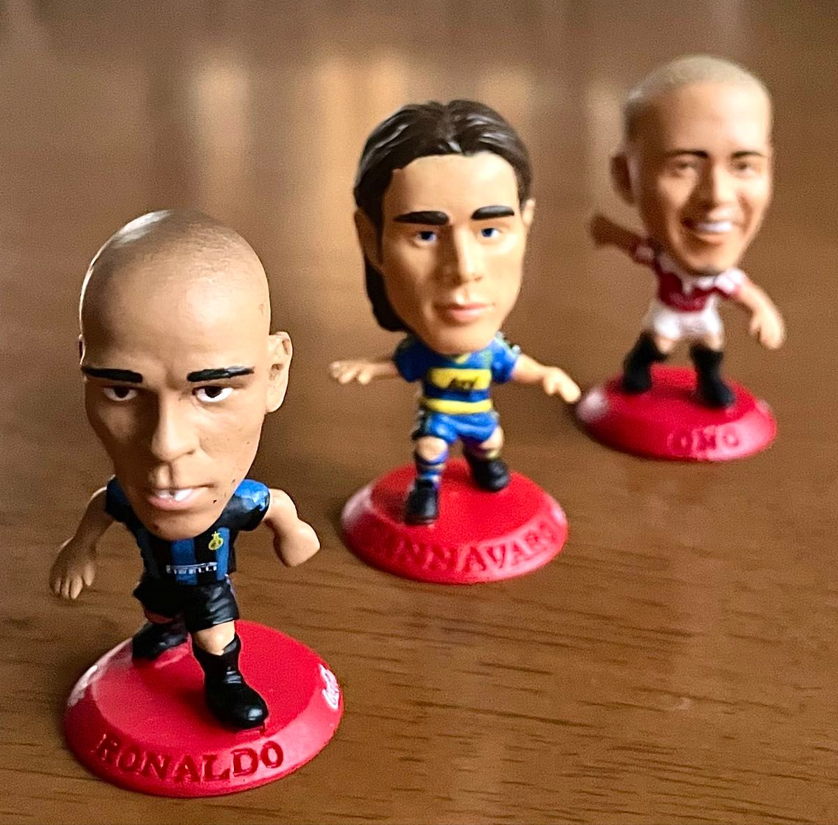 Soccer Player Figures 3-Piece Set Ronaldo Cannavaro Shinji Ono