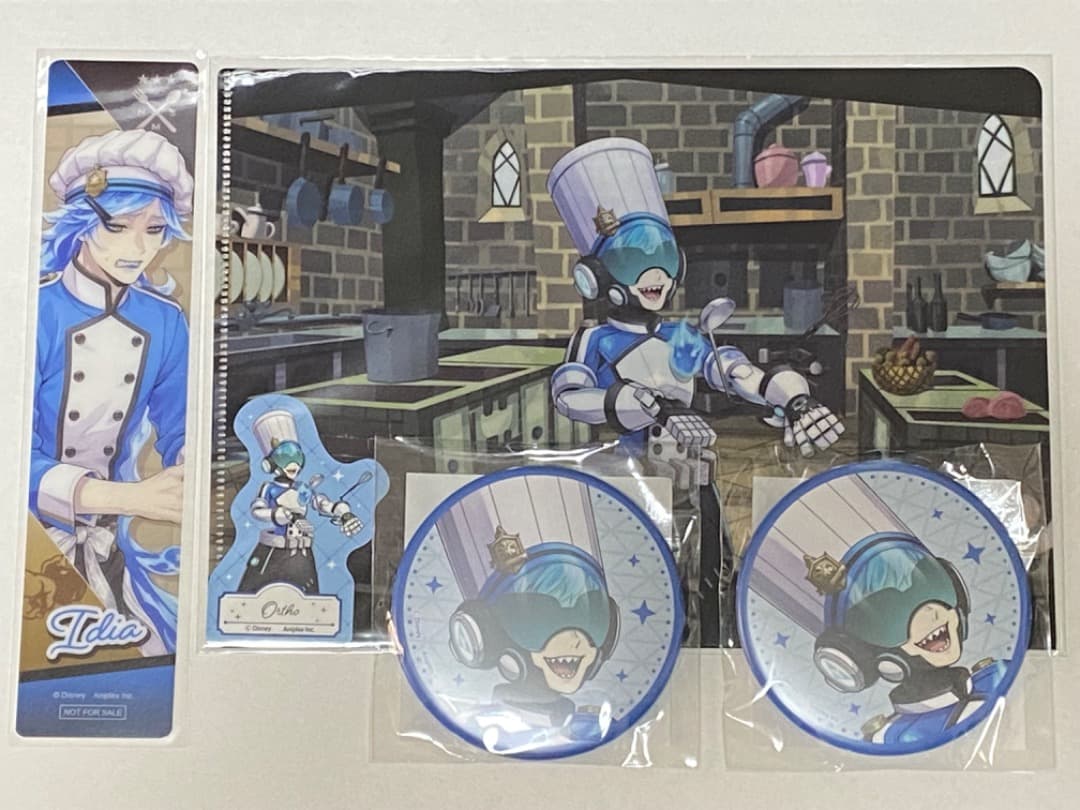 Twisted Wonderland Master Chef Ortho Big Can Badge Clear File & Sticker Set
