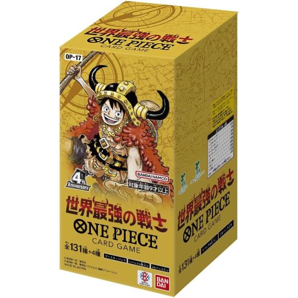 万代ONE PIECE卡片游戏助推器包世界最强的战士【OP-17】 (BOX)24包