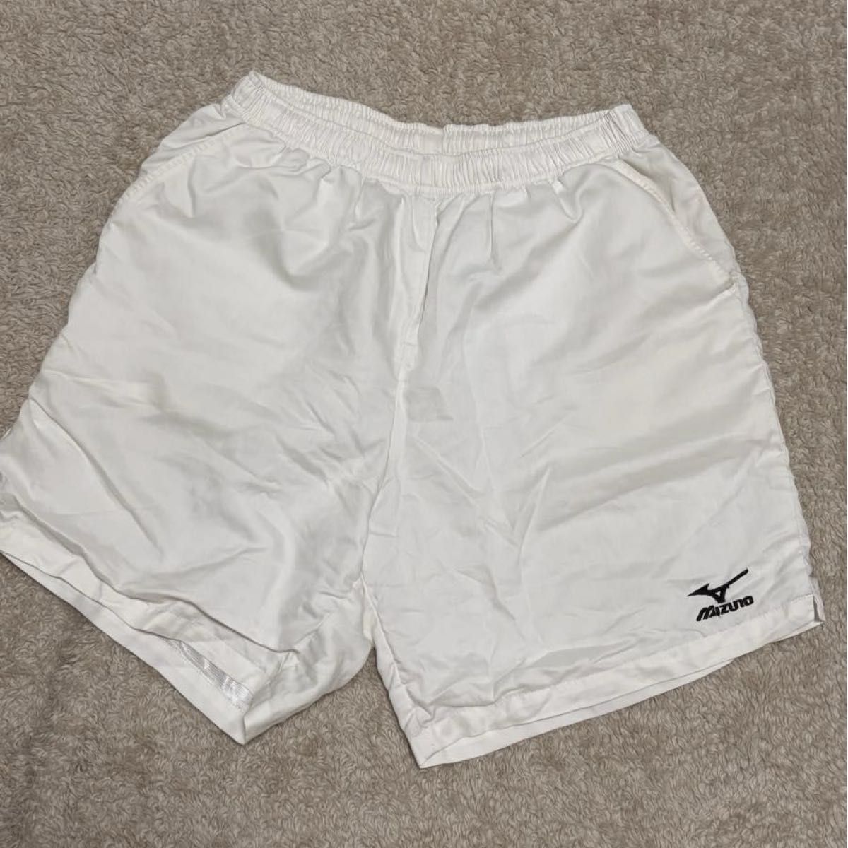 Mizuno Half Pants, White, Badminton & Tennis Apparel, Men’s Size L, MIZUNO Sportswear