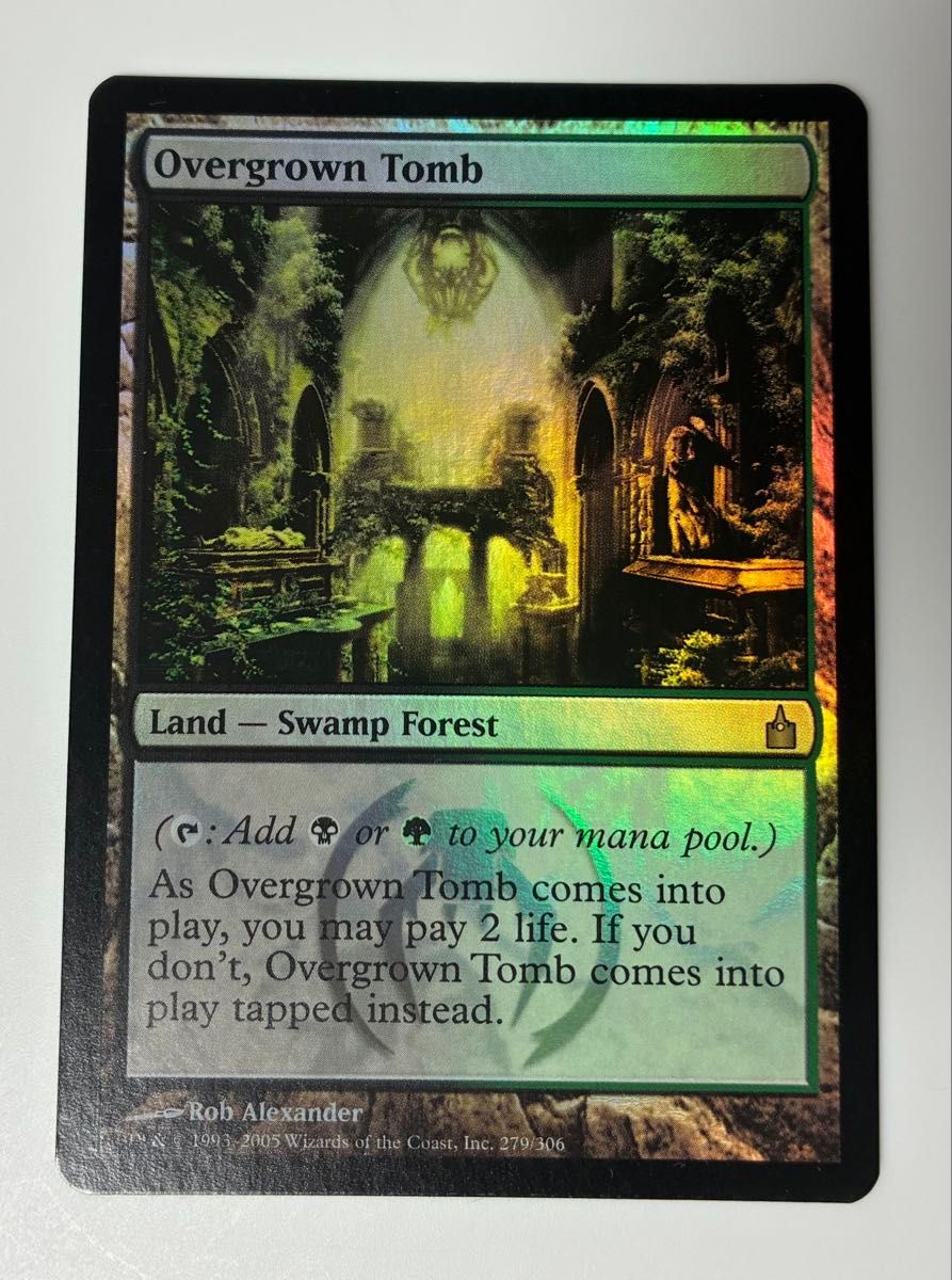 近全新 mtg 初版闪卡「RAV」草长墓/Overgrown 拉尼卡
