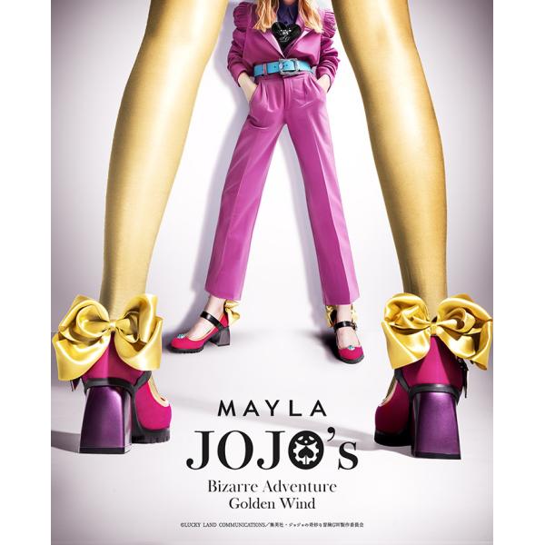 MAYLA マイラ ジョジョの奇妙な冒険 黄金の風 グッズ 靴 パンプス アイコニック シューズ オブジェ パンプス オン バージョン ジョルノ・ジョバァーナ