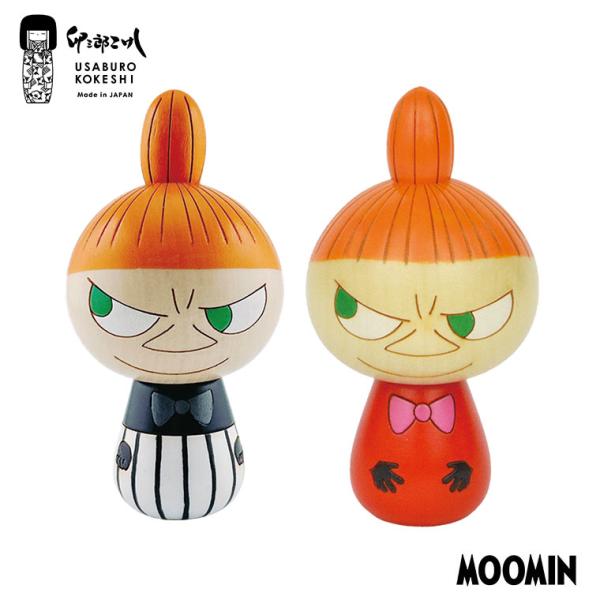 (レビュー特典あり) MOOMIN 卯三郎こけし リトルミイ リトルミイストライプ USK040002 北欧 置物 インテリア 卯三郎 こけし ムーミン