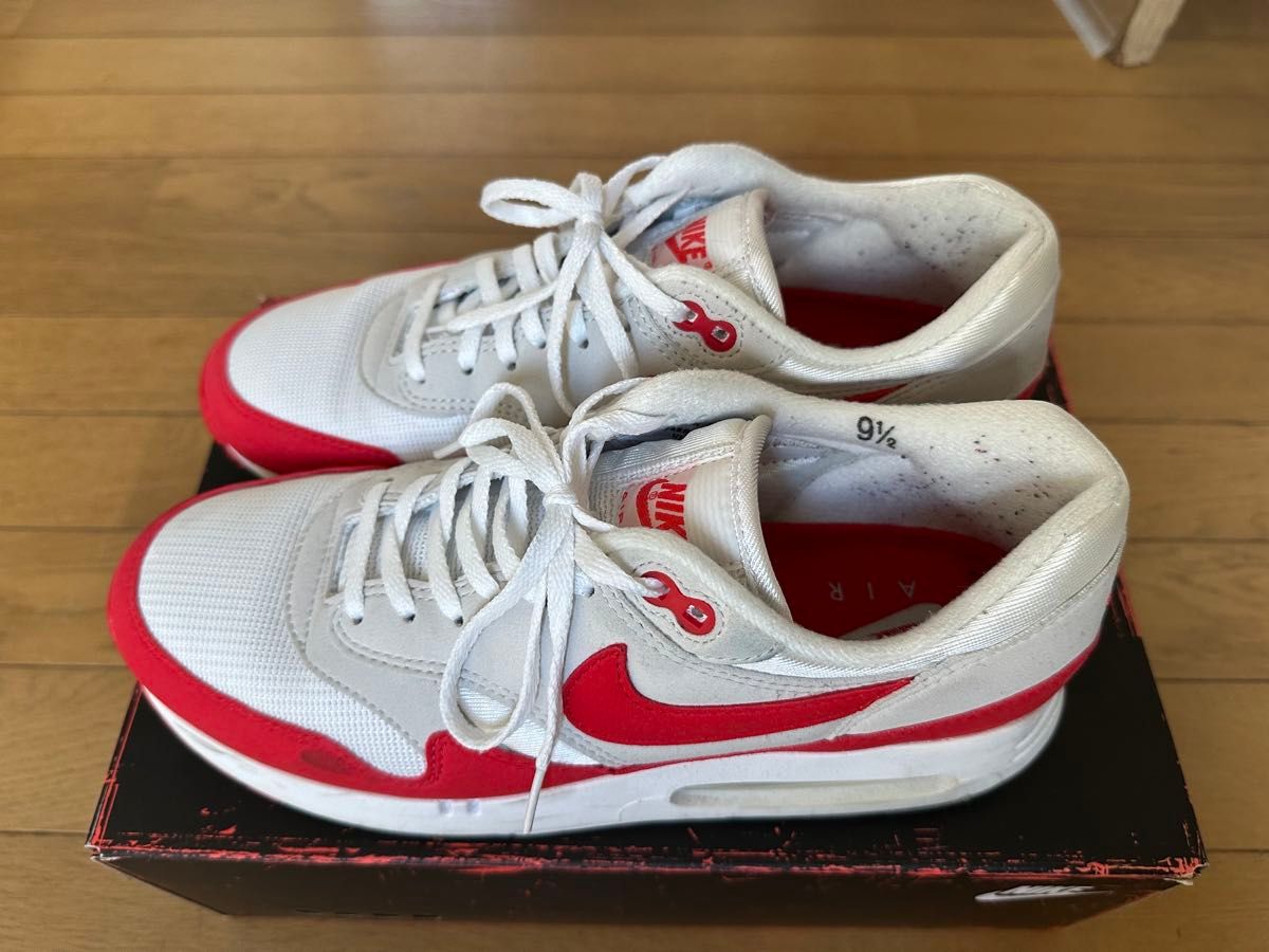 耐克 AIR MAX 1 ’86 OG 27.5厘米 大学红/白色 DQ3989-100 大气泡红