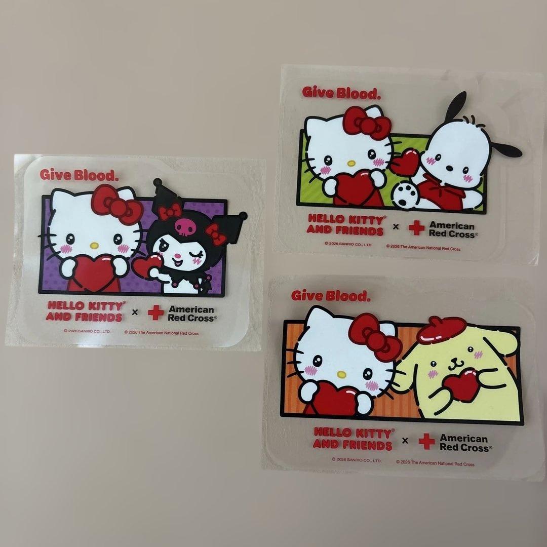 Hello Kitty American Red Cross collaboration sticker
