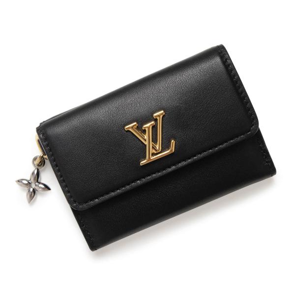 （全新・未使用品）路易威登 LOUIS VUITTON M29447 迷你三折钱包 LV 布鲁姆 小牛皮 黑色 三折钱包 金色 银色