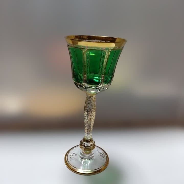 波希米亚玻璃埃格曼高脚杯