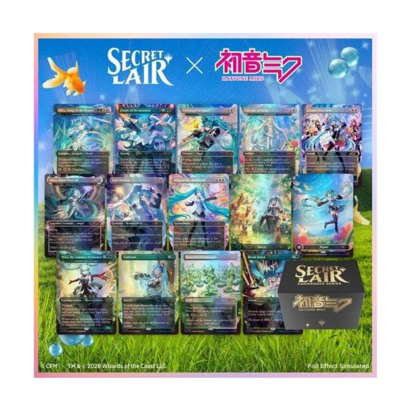 【即纳】魔术: the gazaring Secret Lair Commander Deck: Hatsune Miku MGT初音未来