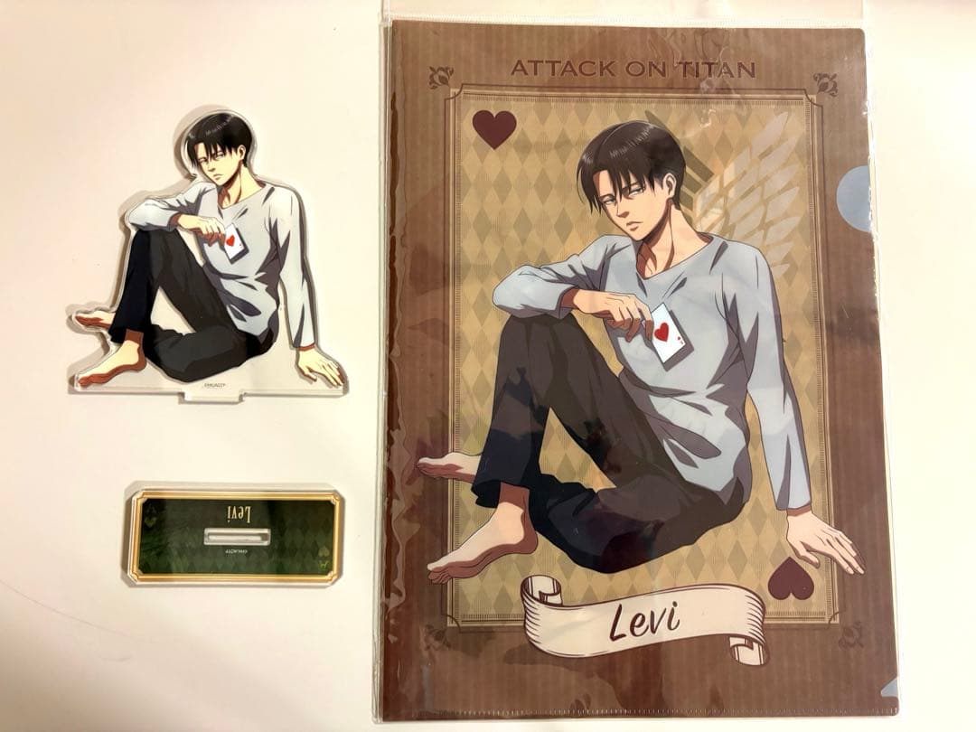 Attack on Titan Levi Acrylic Stand Clear File Set