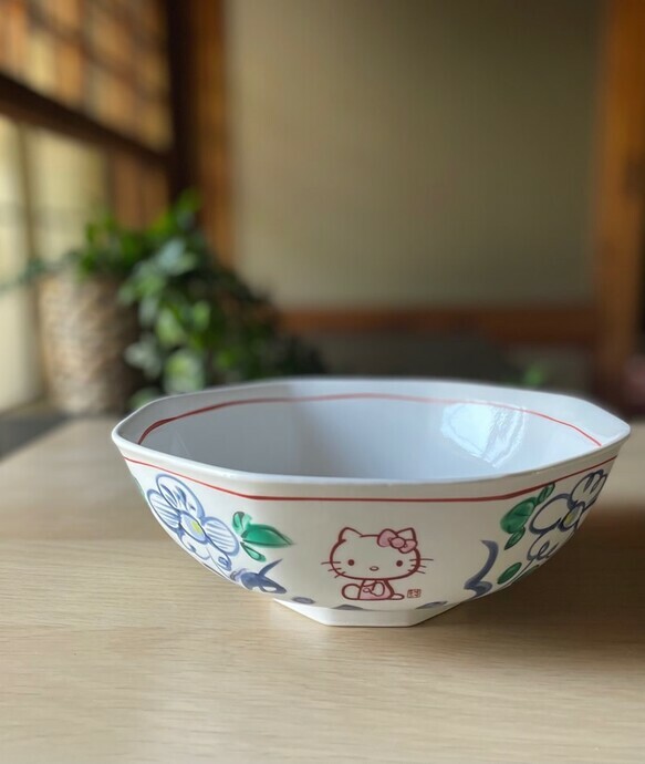三丽鸥 “Hello Kitty” × 麦山窑八角21cm-Hello Kitty蓝
