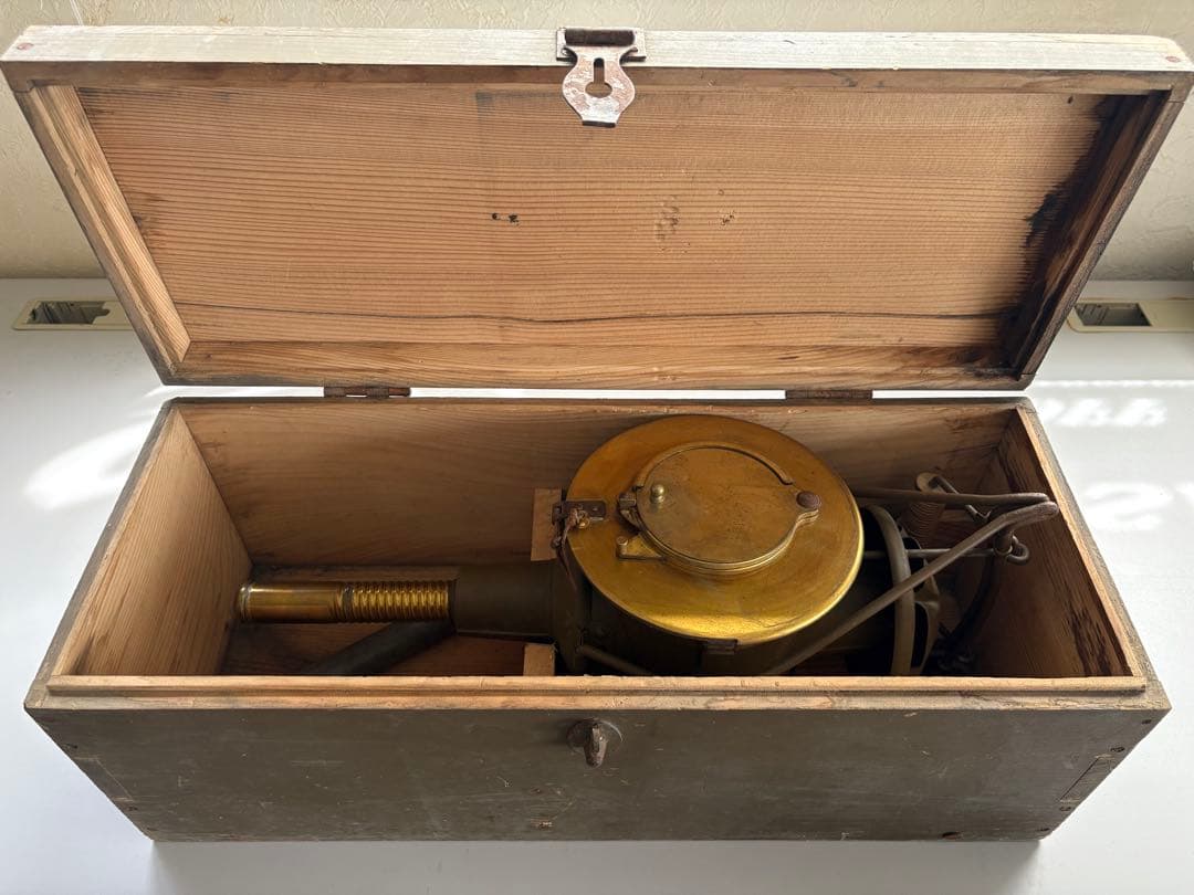 Old Japanese Army Hidden Light Light Military Pole Beauty Camp Lantern Vintage