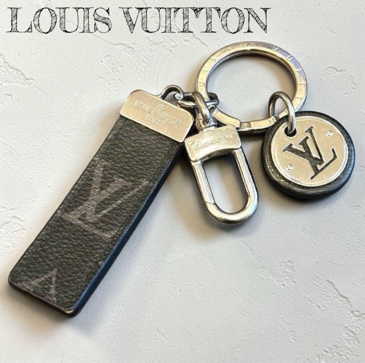 ルイヴィトン LOUIS VUITTON キーホルダー キーリング ネオLVクラブ タイガ イタリア製 Italy M00033