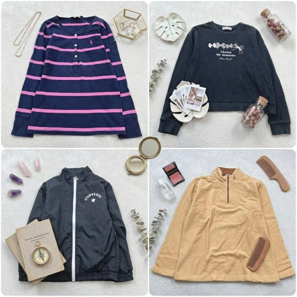 Kids’ clothing bundle: Mezzo Piano, Ralph Lauren, Converse—4 items, size 150