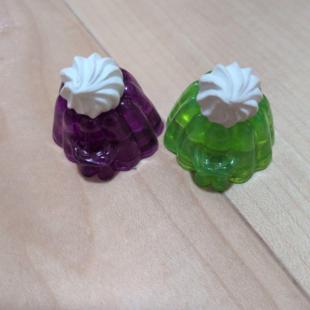 まちぼうけ喫茶店のカラフルゼリーの場合 ミニチュア ゼリー フィギュア 2個